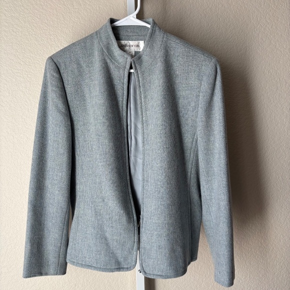 Jones New York Jackets & Blazers - Jones New York Women's Blazer Zip Front Wool Cashmere Blend